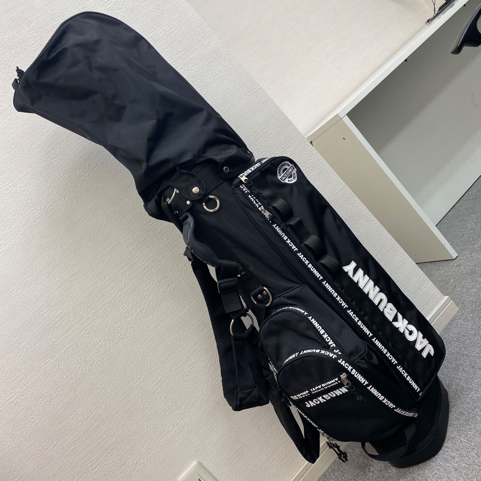 超 JACK BUNNY ジャックバニー ゴルフキャディバッグ ブラック