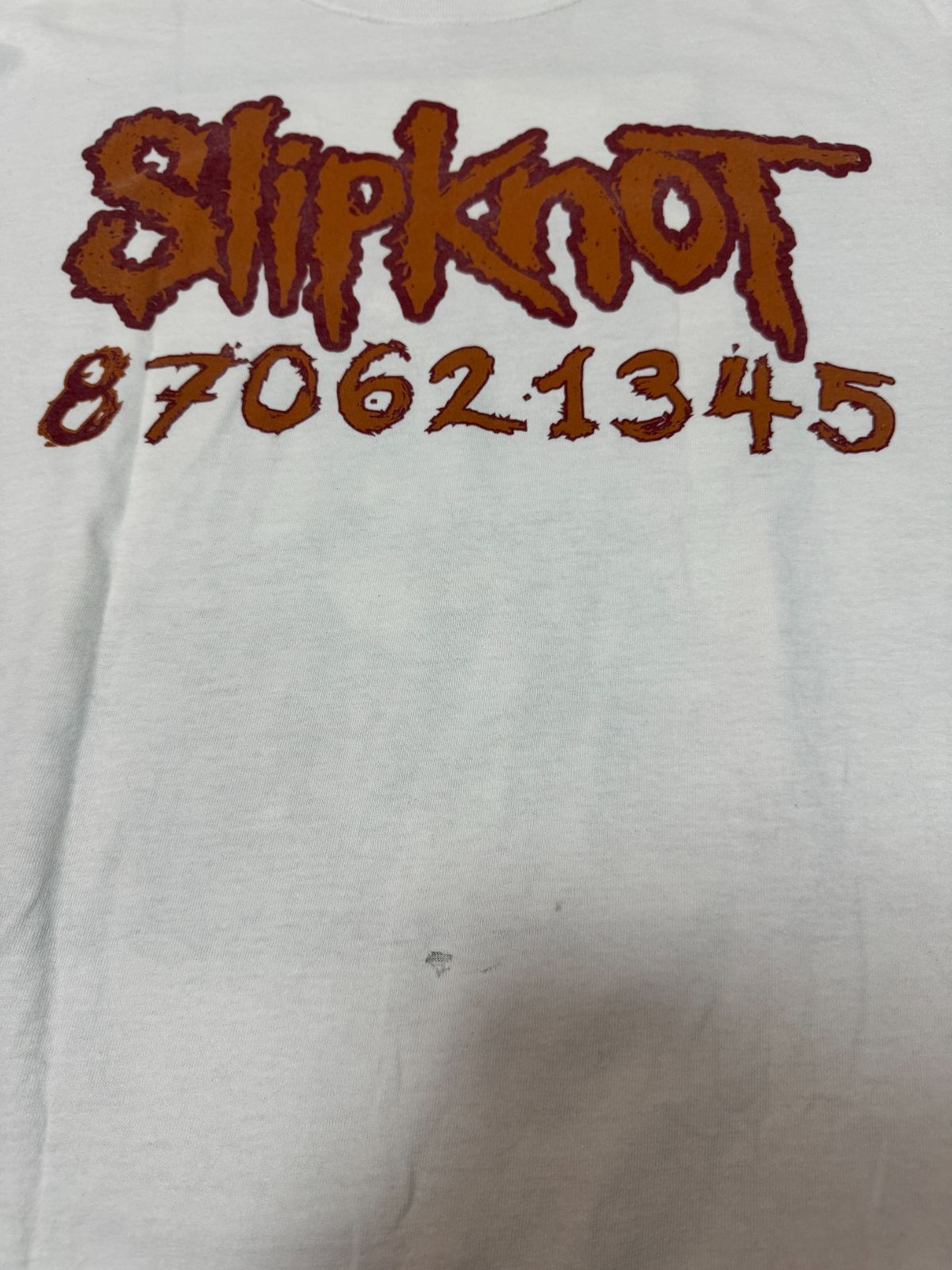 00's Y2K Vintage SLIPKNOT 870621345 COREY T-Shirt WHITE XL