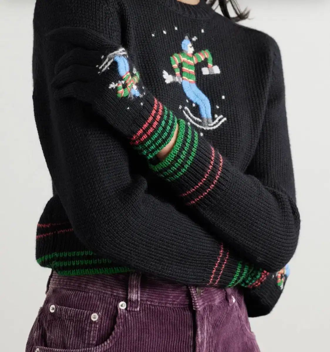 新品 PaulSmith カシミヤ シグネチャーストライプ レザーグローブ Paul