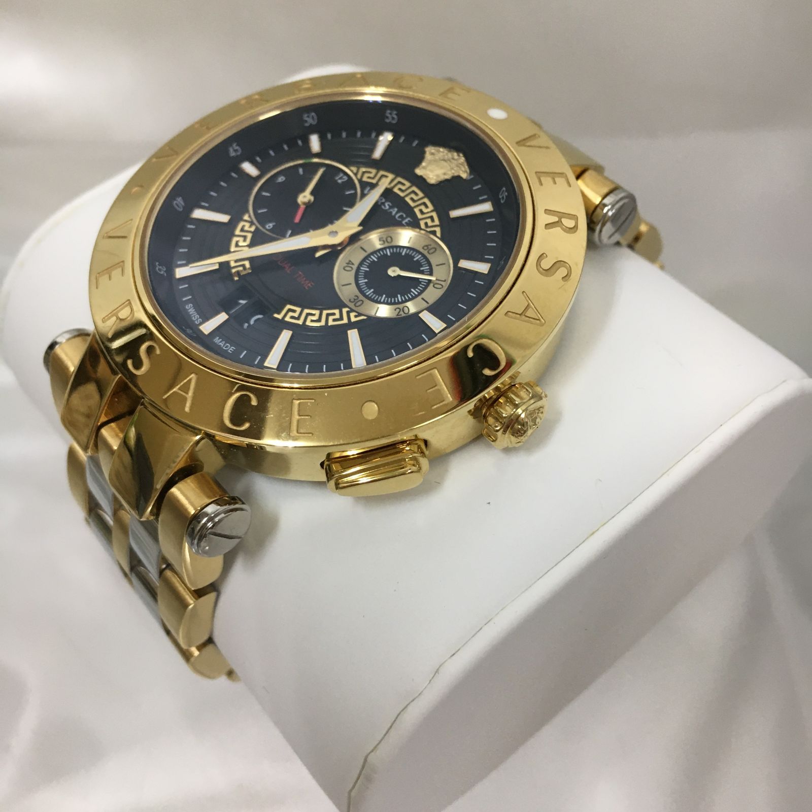 三沢店85】VERSACE 腕時計 ヴェルサーチ Versace Vレース デュアル 