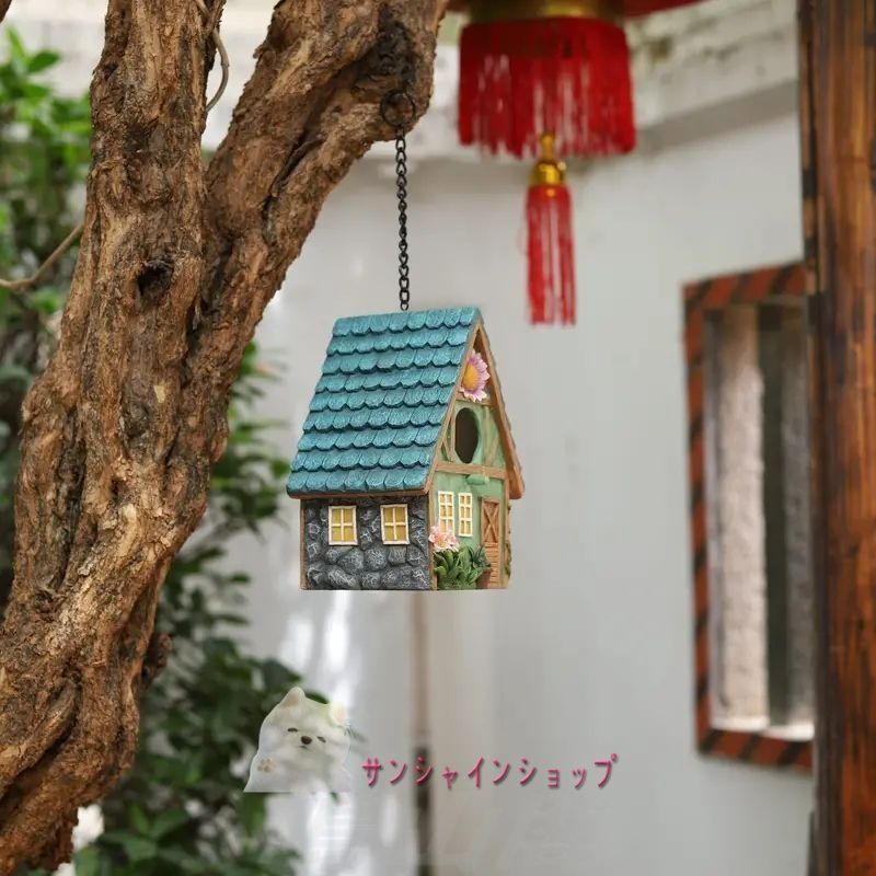 ヴィンテージガーデンバードネスト 鳥の巣箱 ヴィンテージガーデンバードネスト 鳥の巣箱 バードハウスNKH