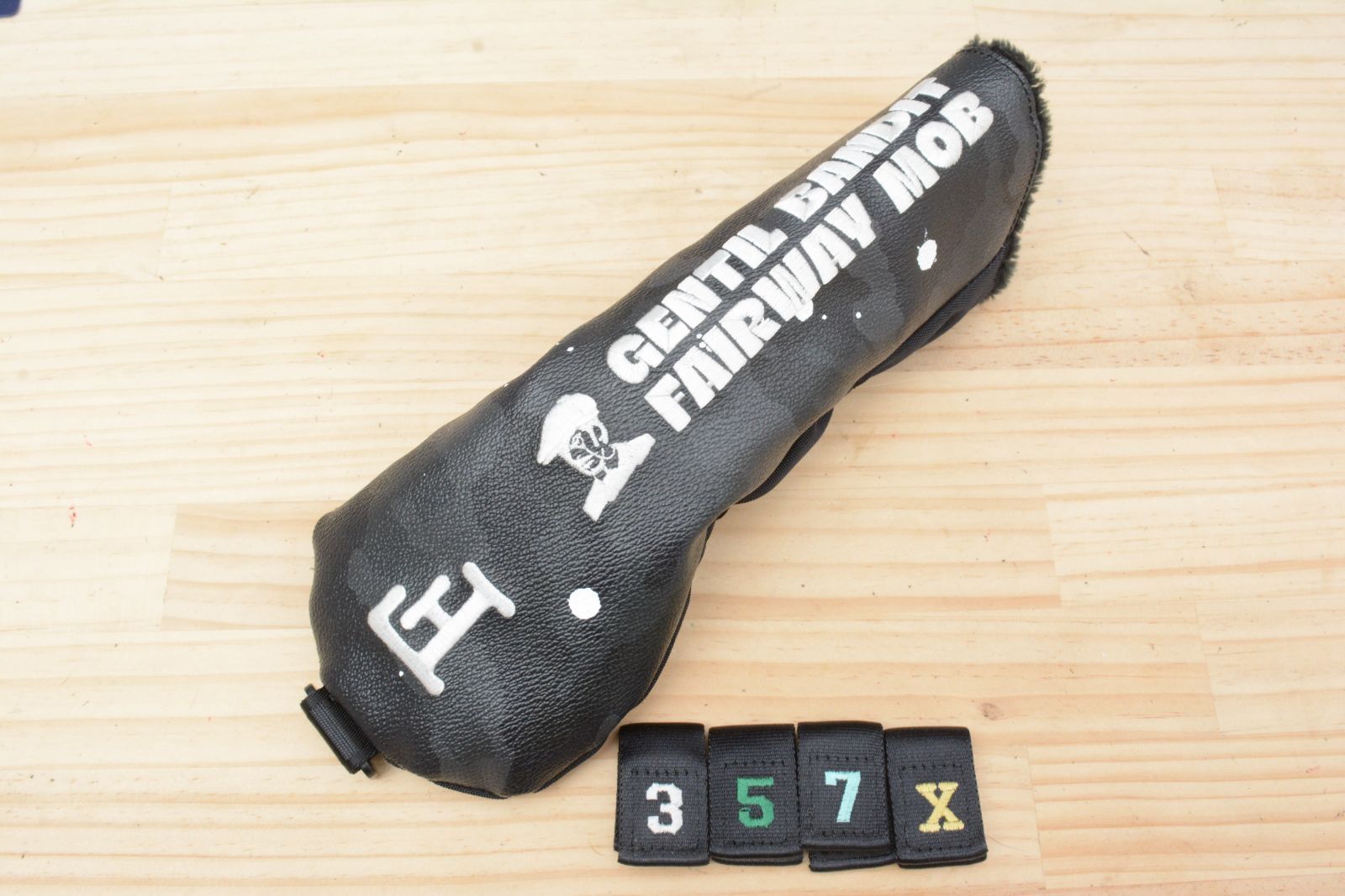 【FW用】ジャンティバンティ GENTIL BANDIT フェアウェイウッド用 ヘッドカバー カモフラ 番手タグ付