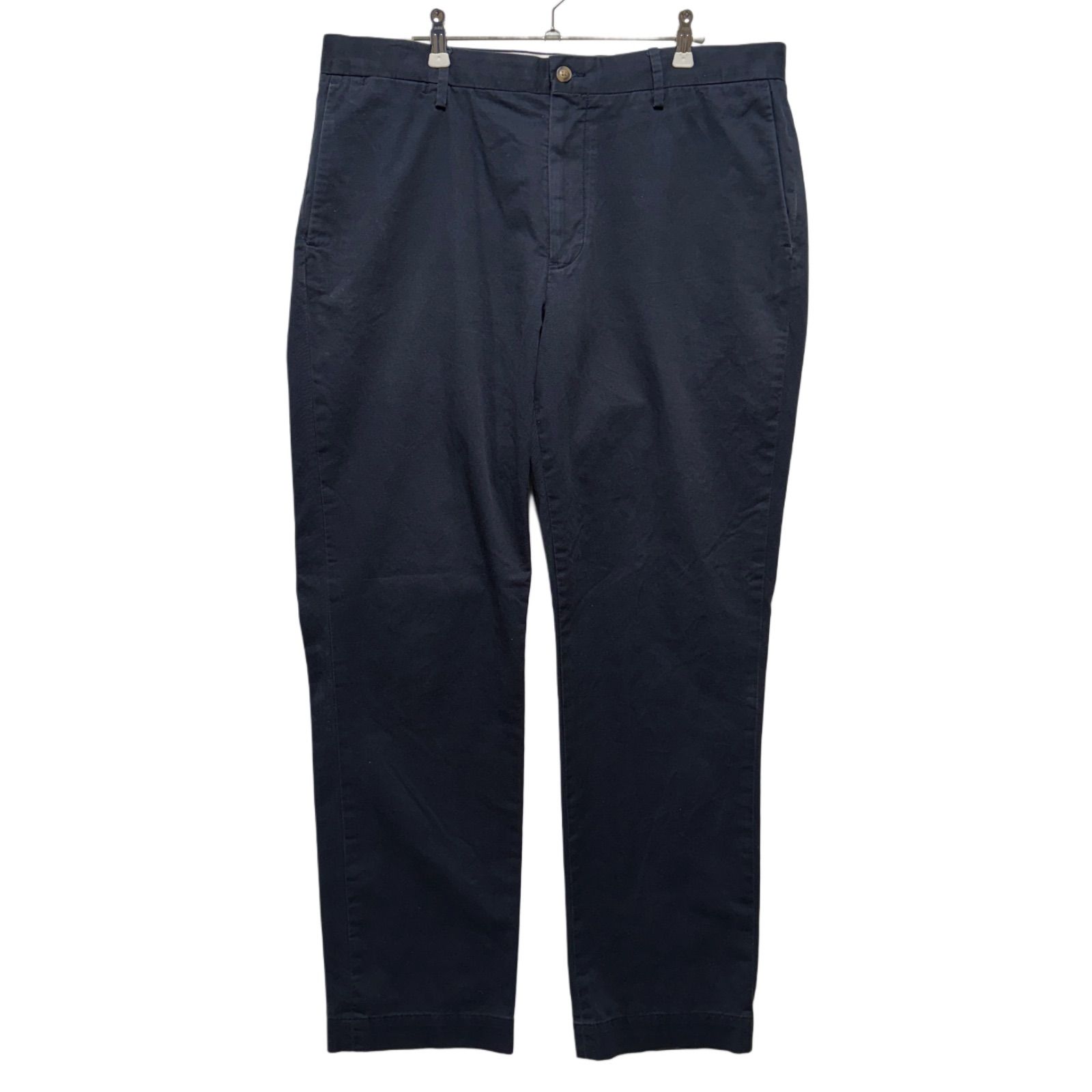 美品 POLO RALPH LAUREN チノパン W36 L32 ポロ ラルフローレン ポロチノ STRETCH STRAIGHT FIT ストレッチストレートフィット ネイビー  古着 G409