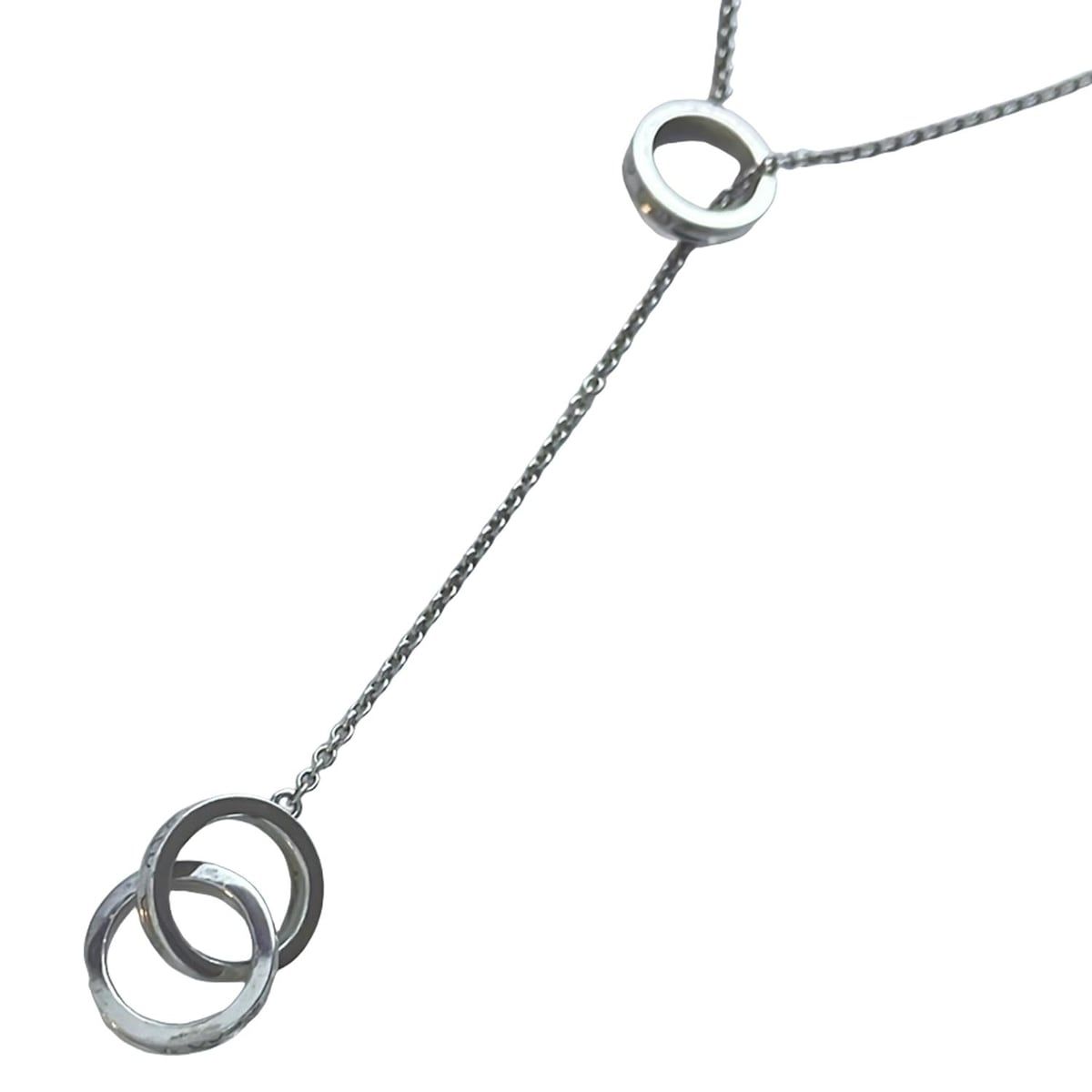 箱付 Tiffany&Co ティファニー インターロッキング ネックレス ルベド TIFFANY&Co.(ティファニー) ネックレス美品 1837インター
