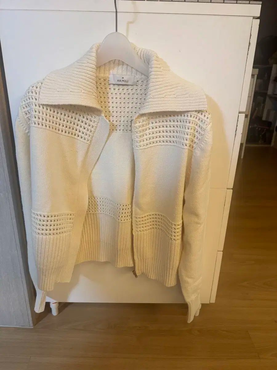 アヴァ 몰리 ニット ジップアップ カーディガン