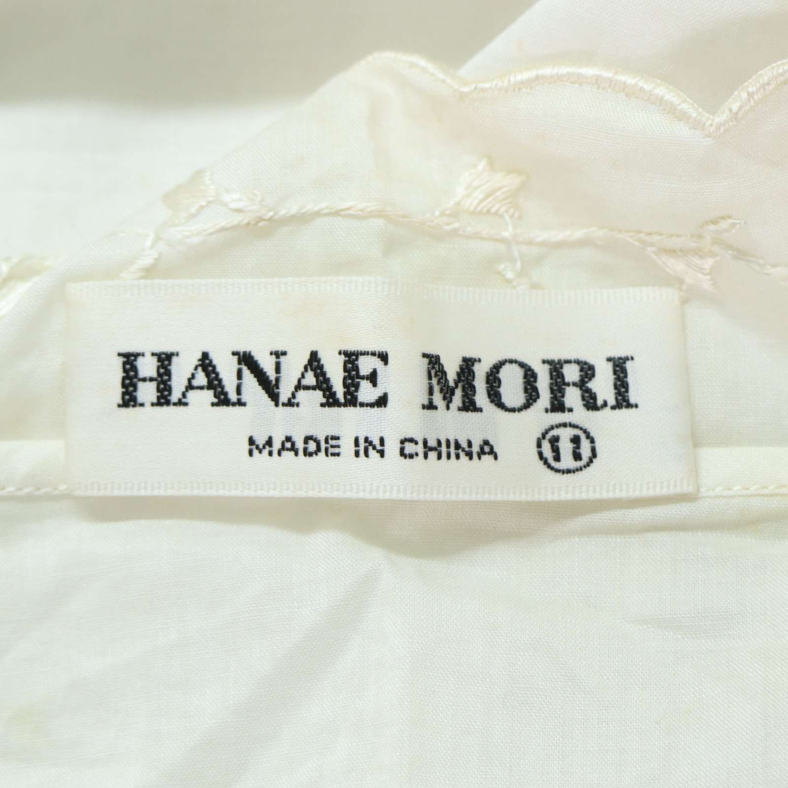 HANAE MORI ハナエモリ 春夏☆ 花柄刺繍 レース ノースリーブ