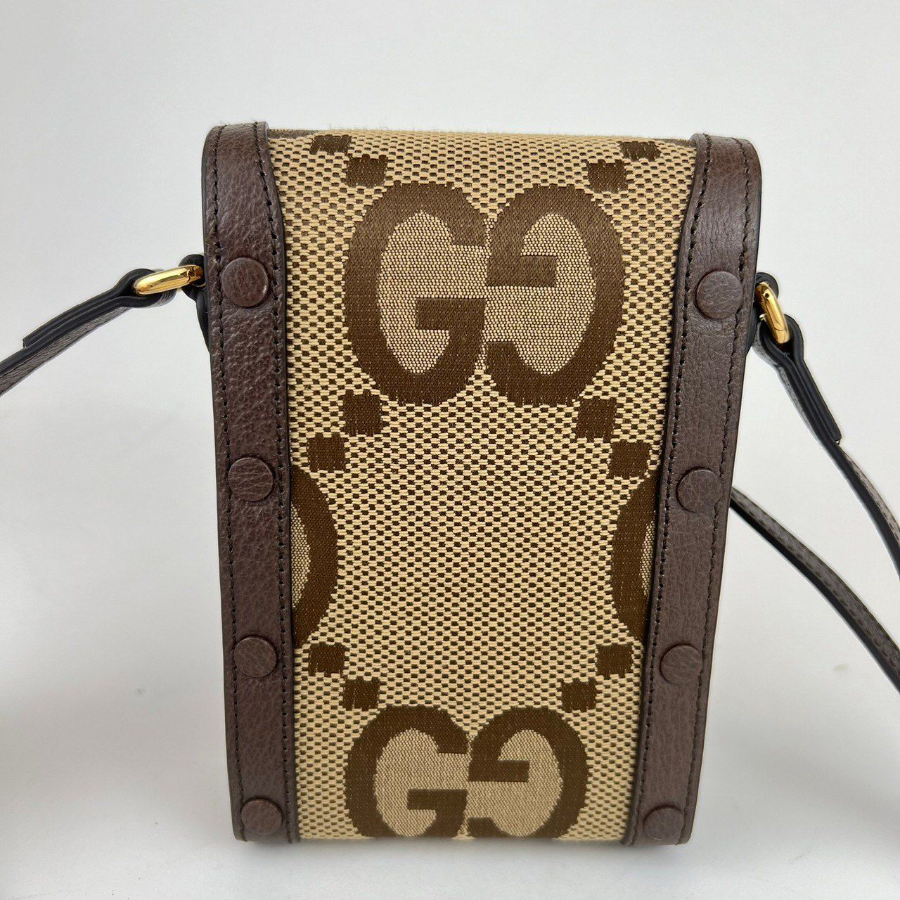 GUCCI グッチ ジャンボGG ホースビット1955 ミニバッグ 625615 ベージュ/ブラウン キャンバス/レザー  2147300392539【207】 の購入なら「質」の大黒屋（公式）