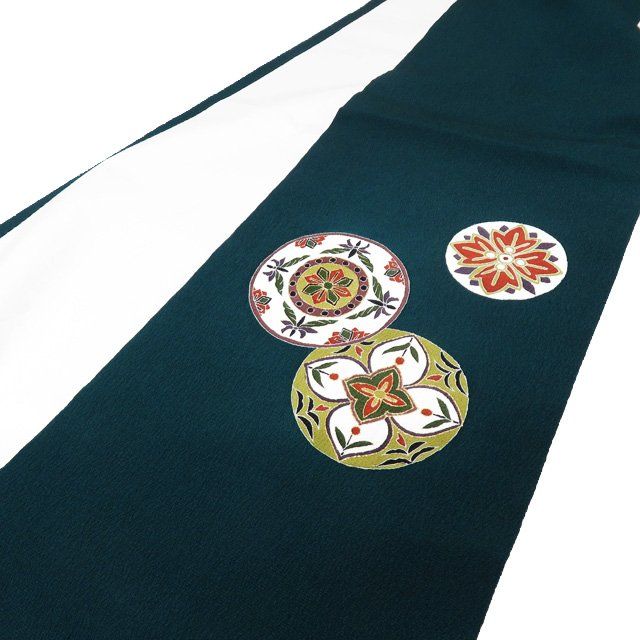 平和屋着物○西洞院辻が花 大脇一心 塩瀬 九寸名古屋帯 紅梅色 甚三