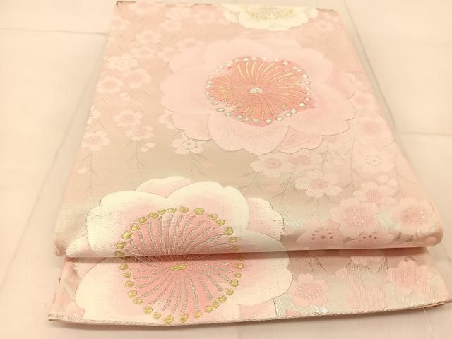 平和屋着物▽東京手描友禅 加納知之 訪問着 舞桜 金彩 正絹