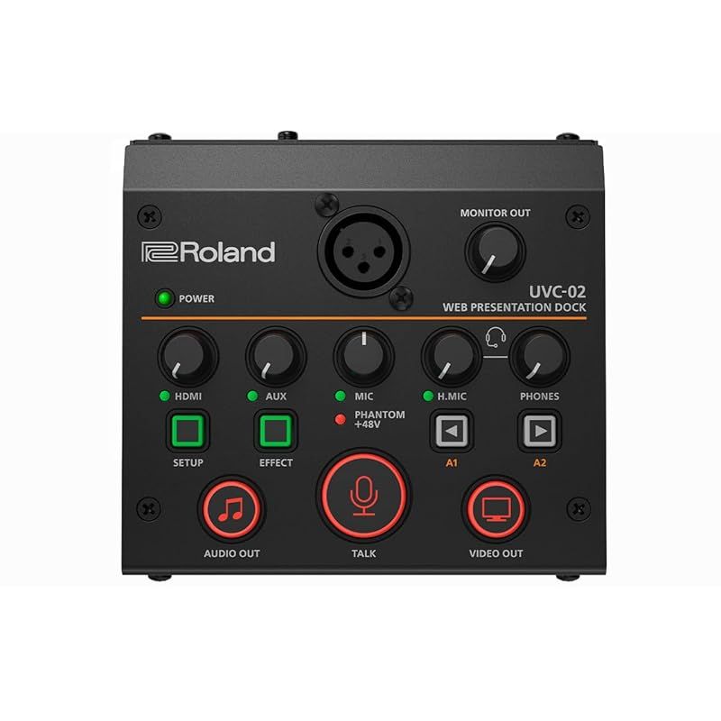 ローランド ROLAND オンラインプレゼンテーション用ミキサー UVC-02 WEB PRESENTATION DOCK 放送 レコーディング スタジオ オフィス テレワーク 0