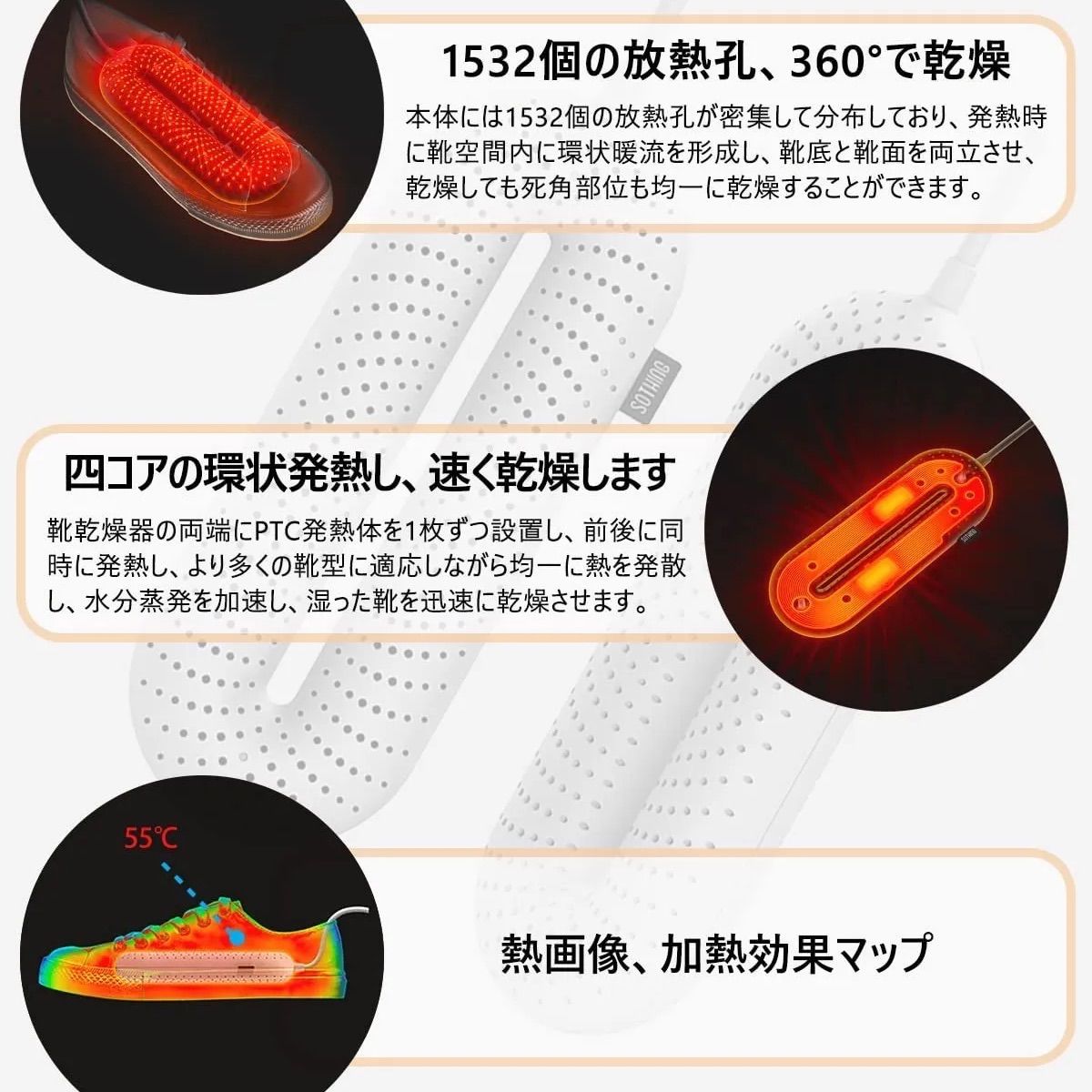 新しい到着 SOTHING小太陽暖房機-園幾 暖房器具 転倒オフ 小型 360°