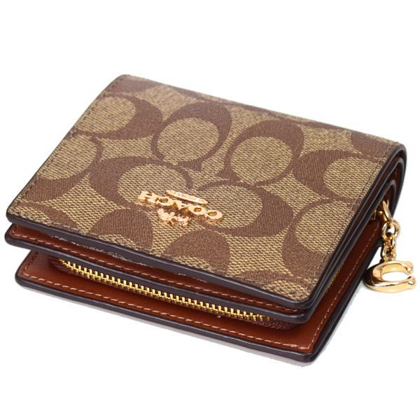 COACH】コーチ コーティングキャンバス スムースレザー