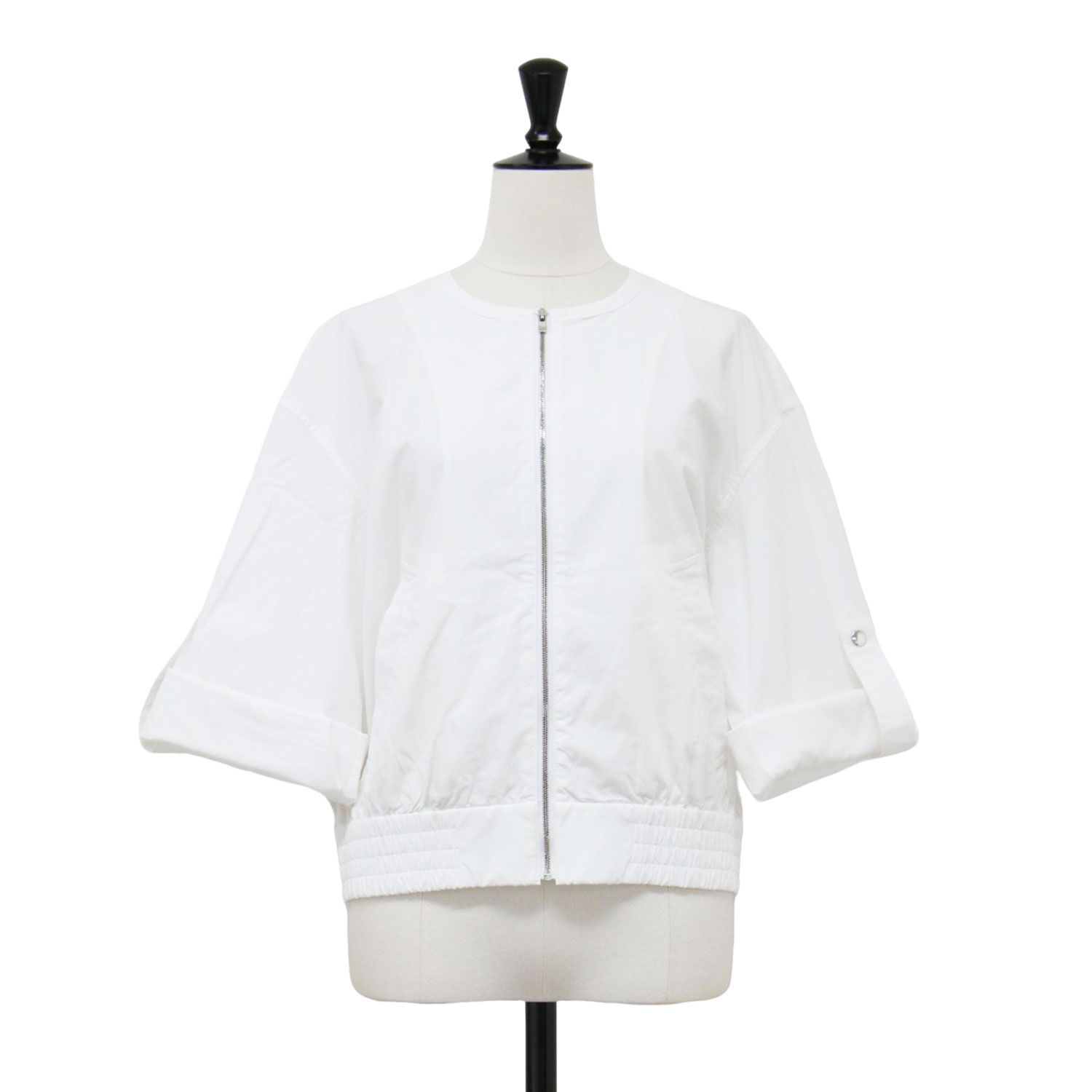 theory luxe 白　パーカー　サイズ38 theory luxe セオリーリュクス ブルゾン ホワイト 白 サイズ:38