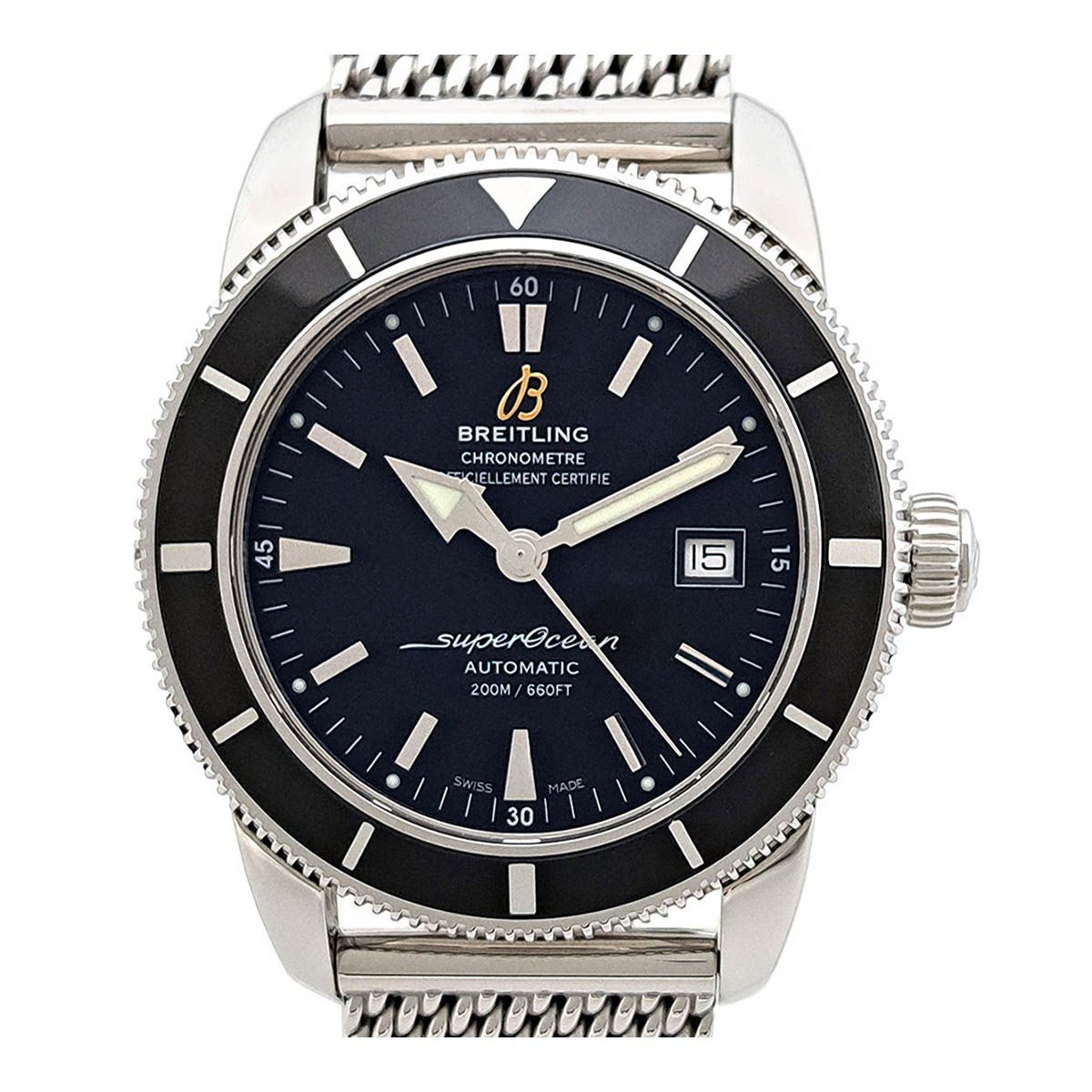 ブライトリング スーパーオーシャン ヘリテージ 42 デイト A17321 自動  