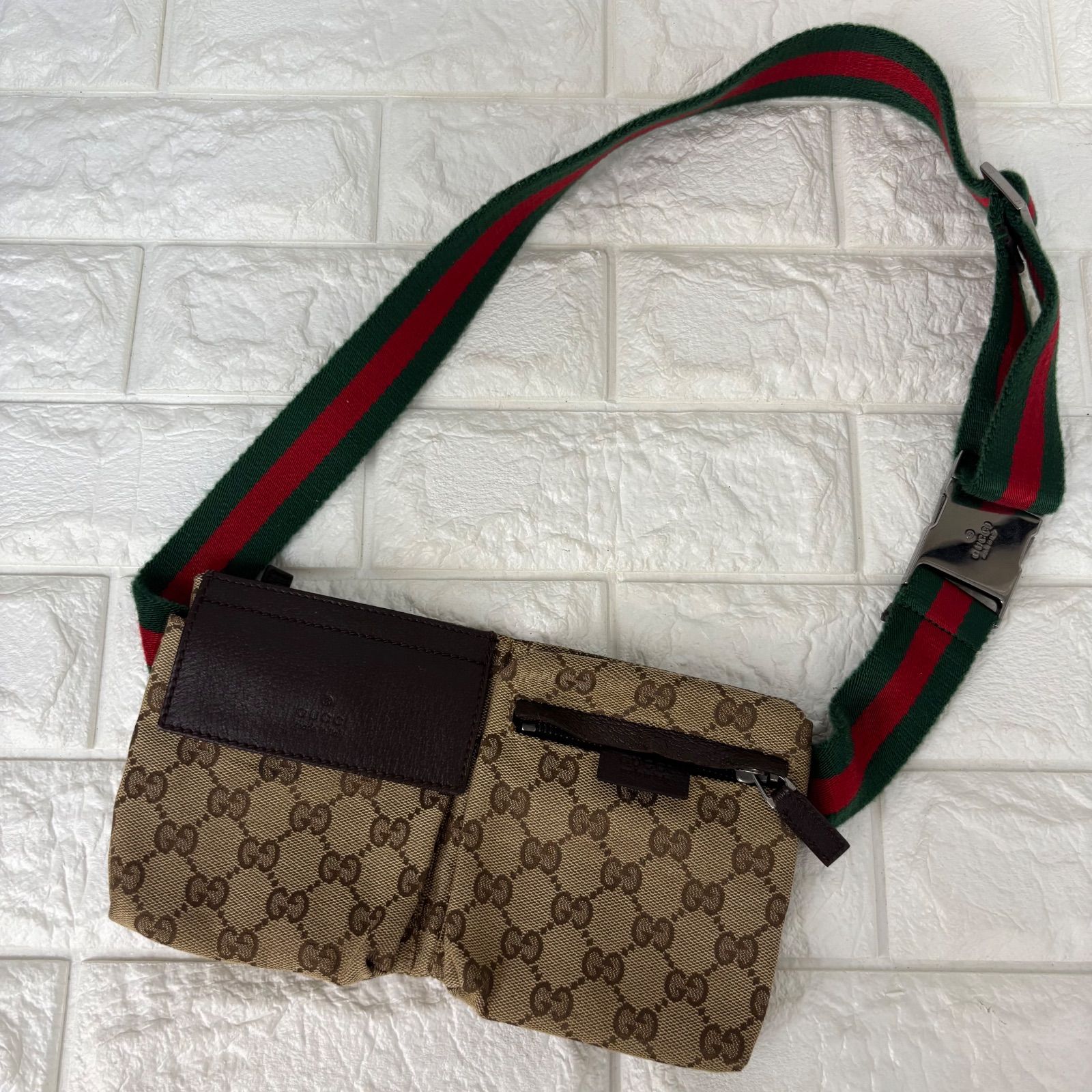 ☆GUCCI グッチ ボディバッグ ウエストポーチ シェリーライン GG