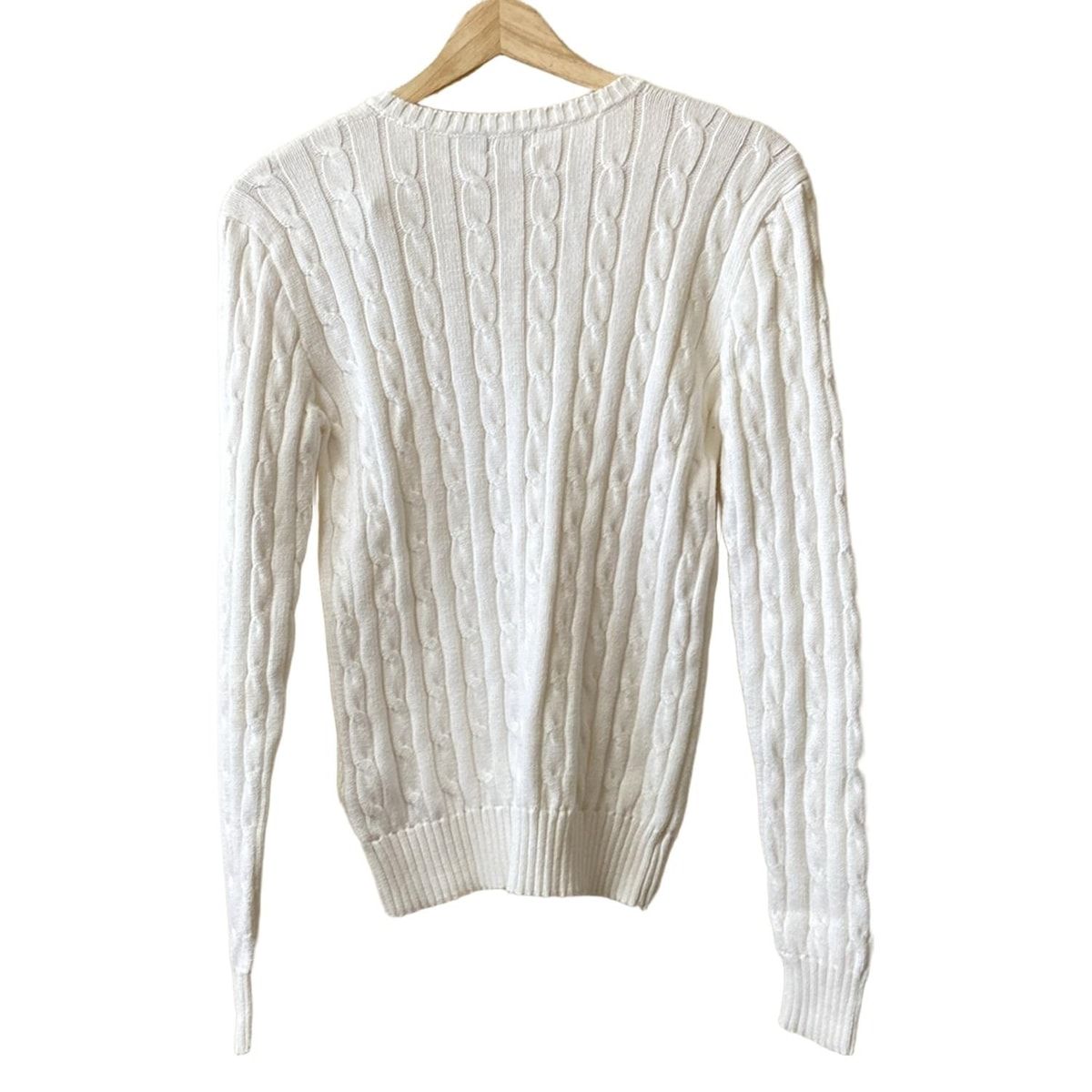 POLObyRalphLauren ポロラルフローレン 長袖セーター サイズM レディース - 白 Vネック