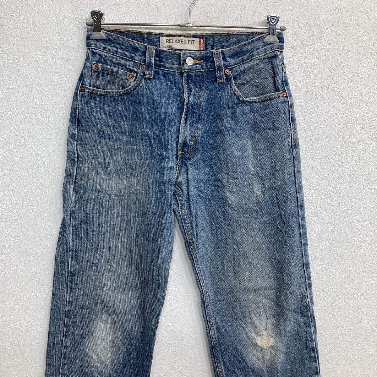 Levi's 550 デニムパンツ W30 リーバイス リラックスフィット ブルー 