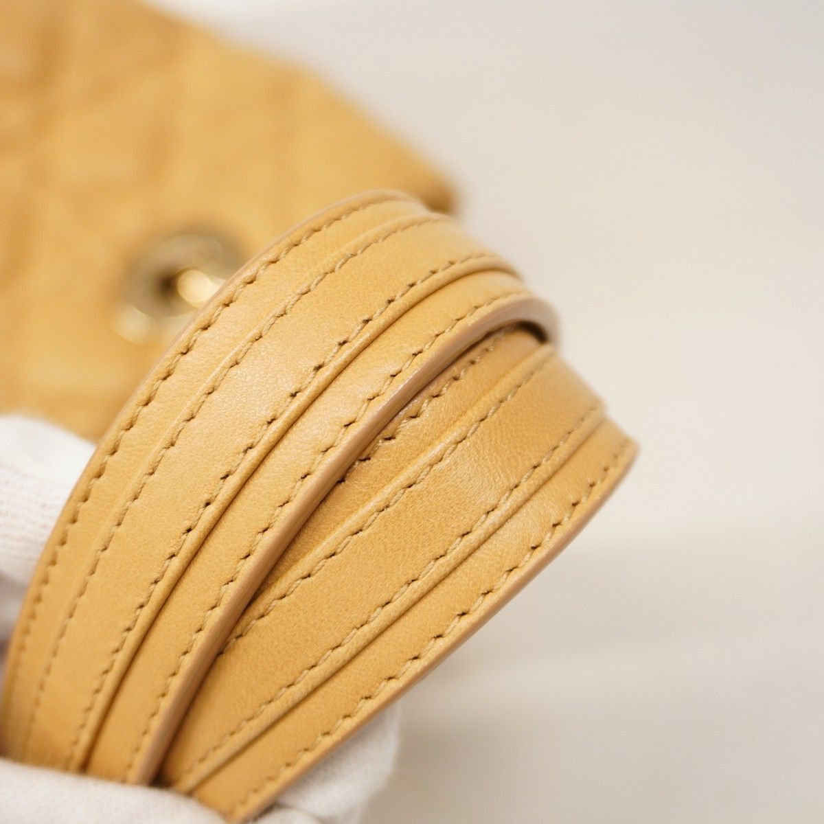 5ge6358-h】クリスチャンディオール ハンドバッグ カナージュ レザー  