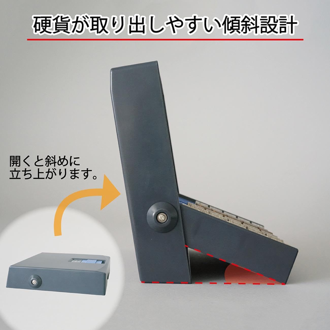 【迅速発送】カール事務器 コインレジ 簡易レジスター コインカウンター 硬貨収納箱 MR-2010N プラスチック