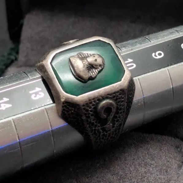 Balfour スターリングシルバー925 エジプト 緑 グリーン ファラオ WWW_SHINETEETH_COM