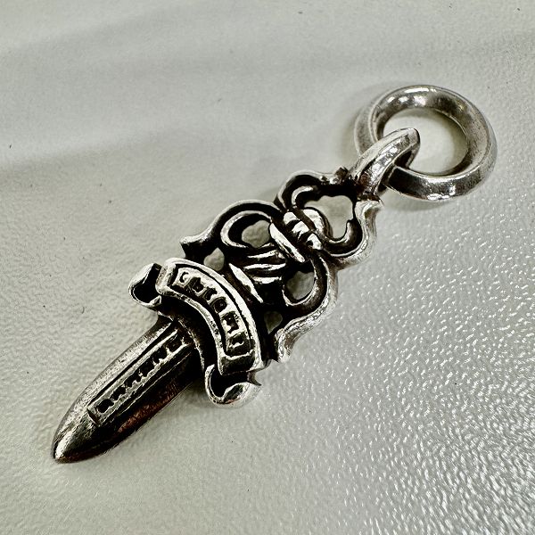 インボイス原本付】CHROME HEARTS/クロムハーツ #5 Dagger Charm 