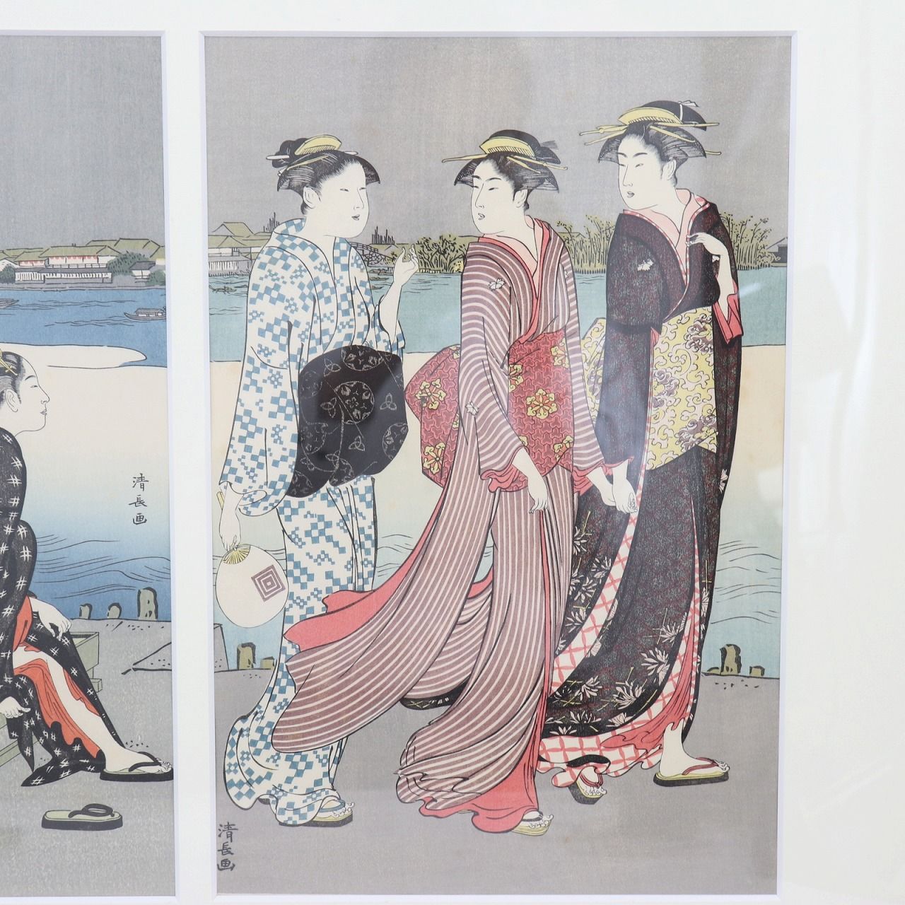 【浮世絵美人名画】 手摺木版画 アダチ版画 5点セット 浮世絵美人名画】 手摺木版画 アダチ版画 5点セットの通販 by