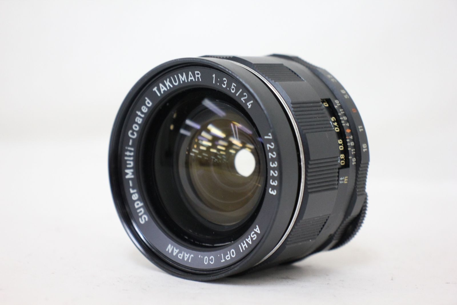 返品保証 ペンタックス Pentax Super-Multi-Coated TAKUMAR 24mm F3.5 M42マウント レンズ e863