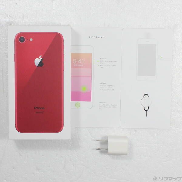 中古品〕 iPhone8 64GB プロダクトレッド MRRY2J／A SIMフリー【262