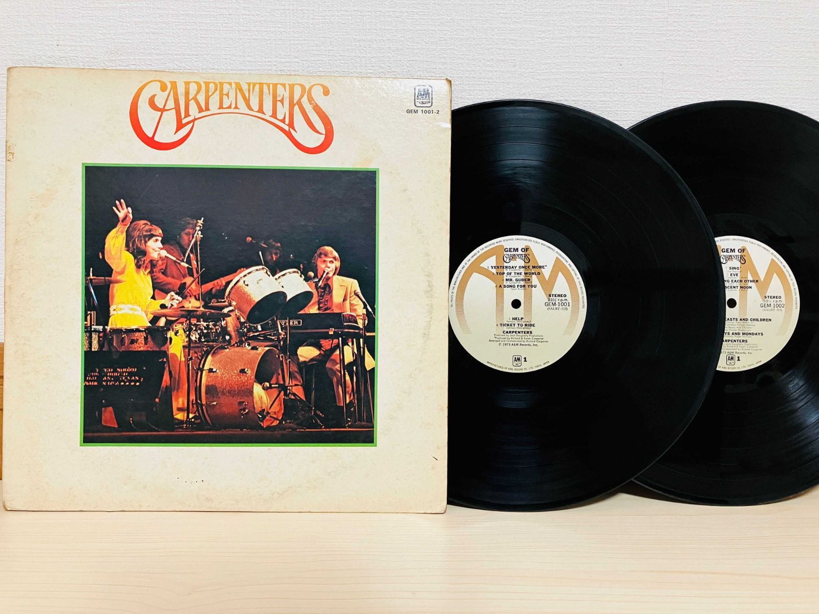 2LP カーペンターズ 特別カップリング盤 GEM 1001-2 帯付 y158 2LP CARPENTERS / カーペンターズ / 完全限定盤 国内盤 ライナー付き