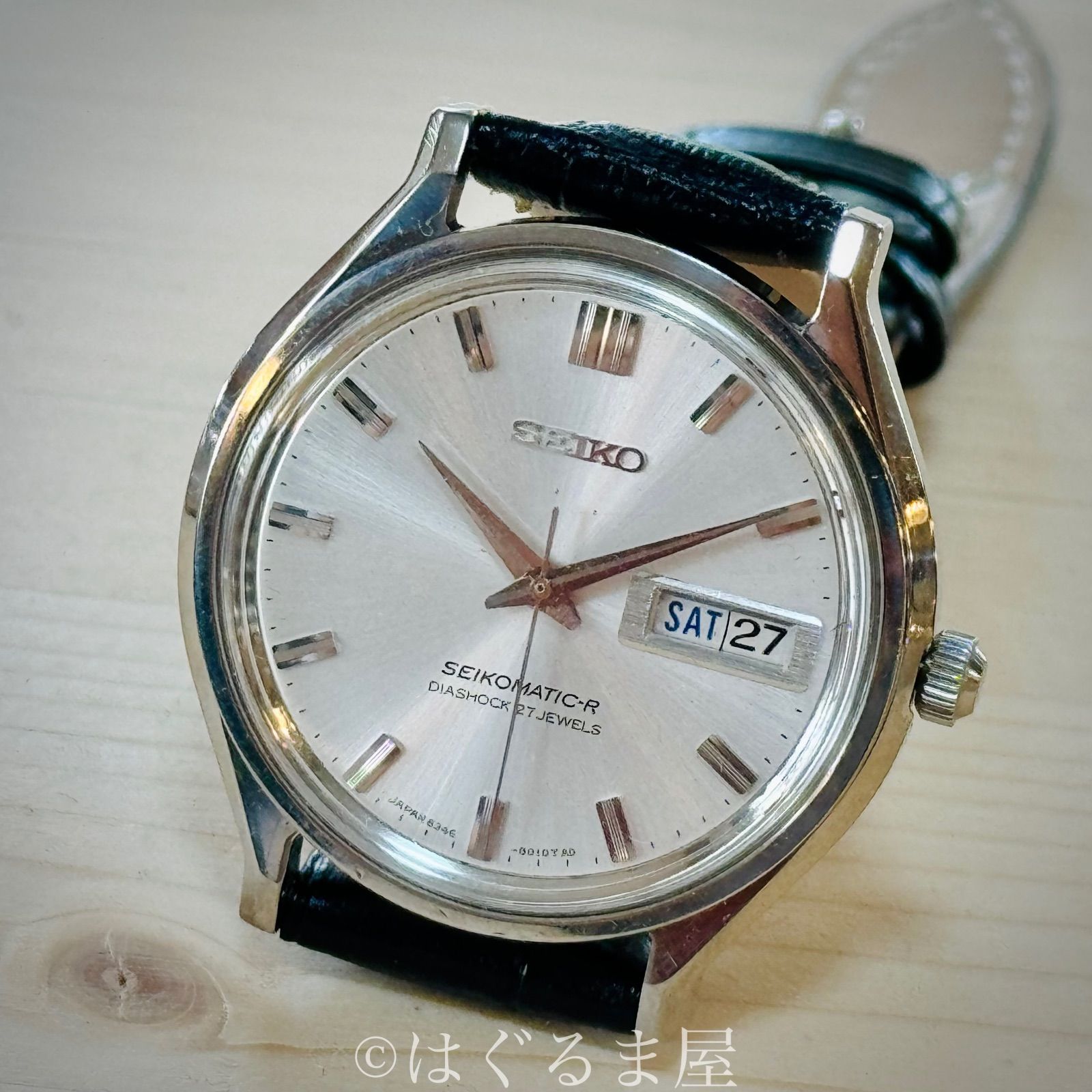 【美品・OH済】 SEIKO セイコーマチック-R 1966年製 自動巻き時計 1966年9月製造 セイコーマチックR 自動巻 メンズウォッチ OH済