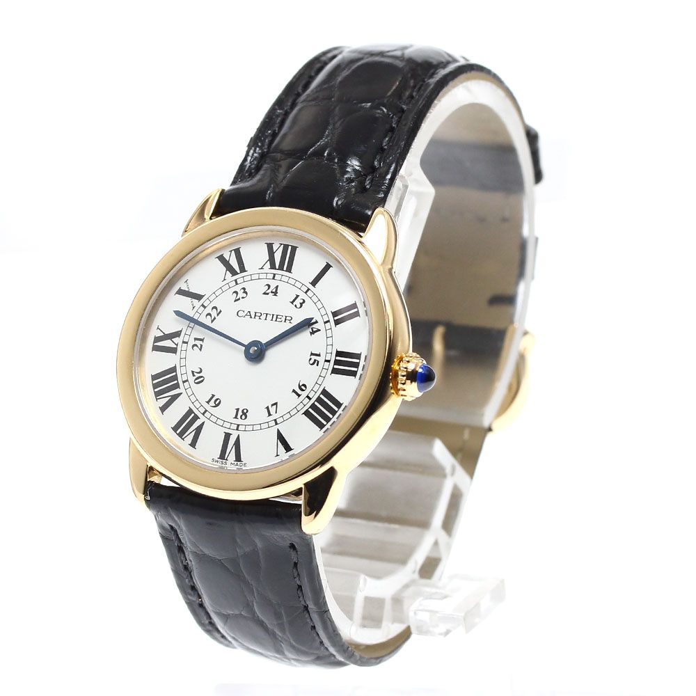 カルティエ CARTIER W6700355 ロンドソロ SM K18YG クォーツ  