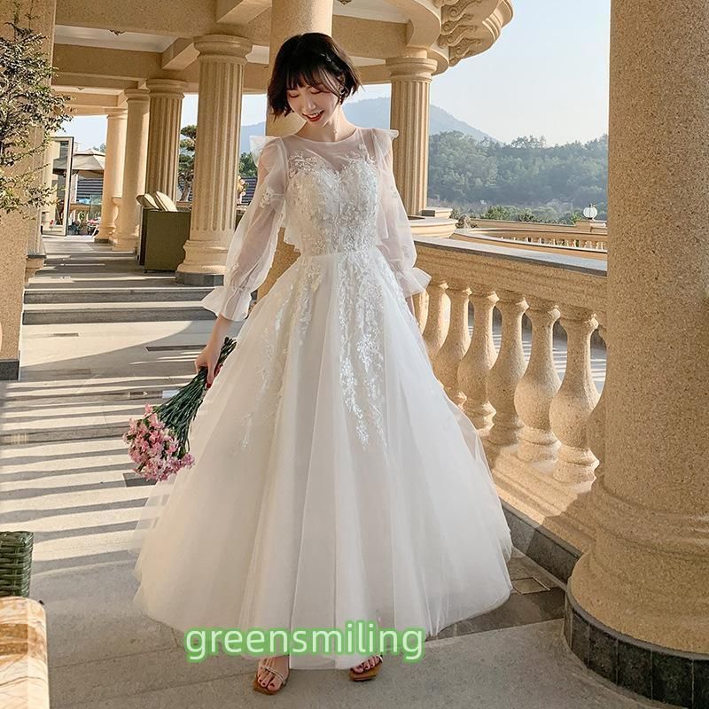 ウェディングドレス ウエディングドレス カクテルドレス ロングドレス パーティードレス ホワイト 結婚式 二次会 前撮り リゾート カジュアWP今季トレンド