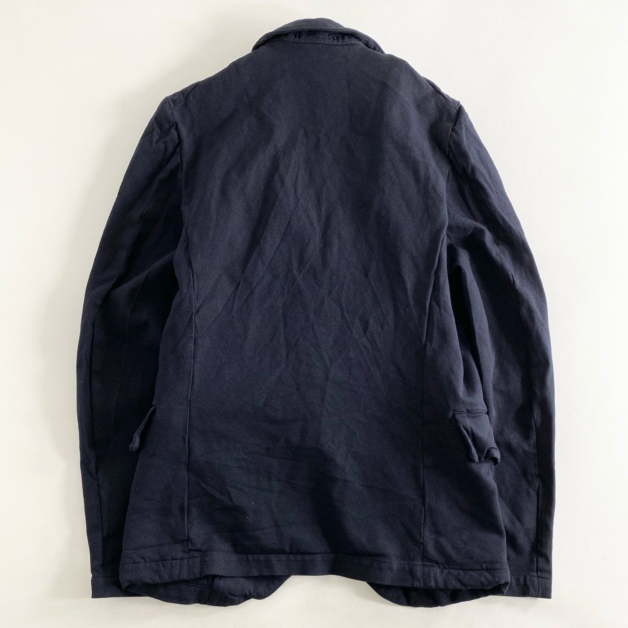 67i5 COMME des GARCONS HOMME PLUS EVER GREEN コムデギャルソンオムプリュス エバーグリーン 縮絨マルチ スタッズジャケット テーラードジャケット AD2006 PS-J211 Sサイズ ネイビー - メルカリ