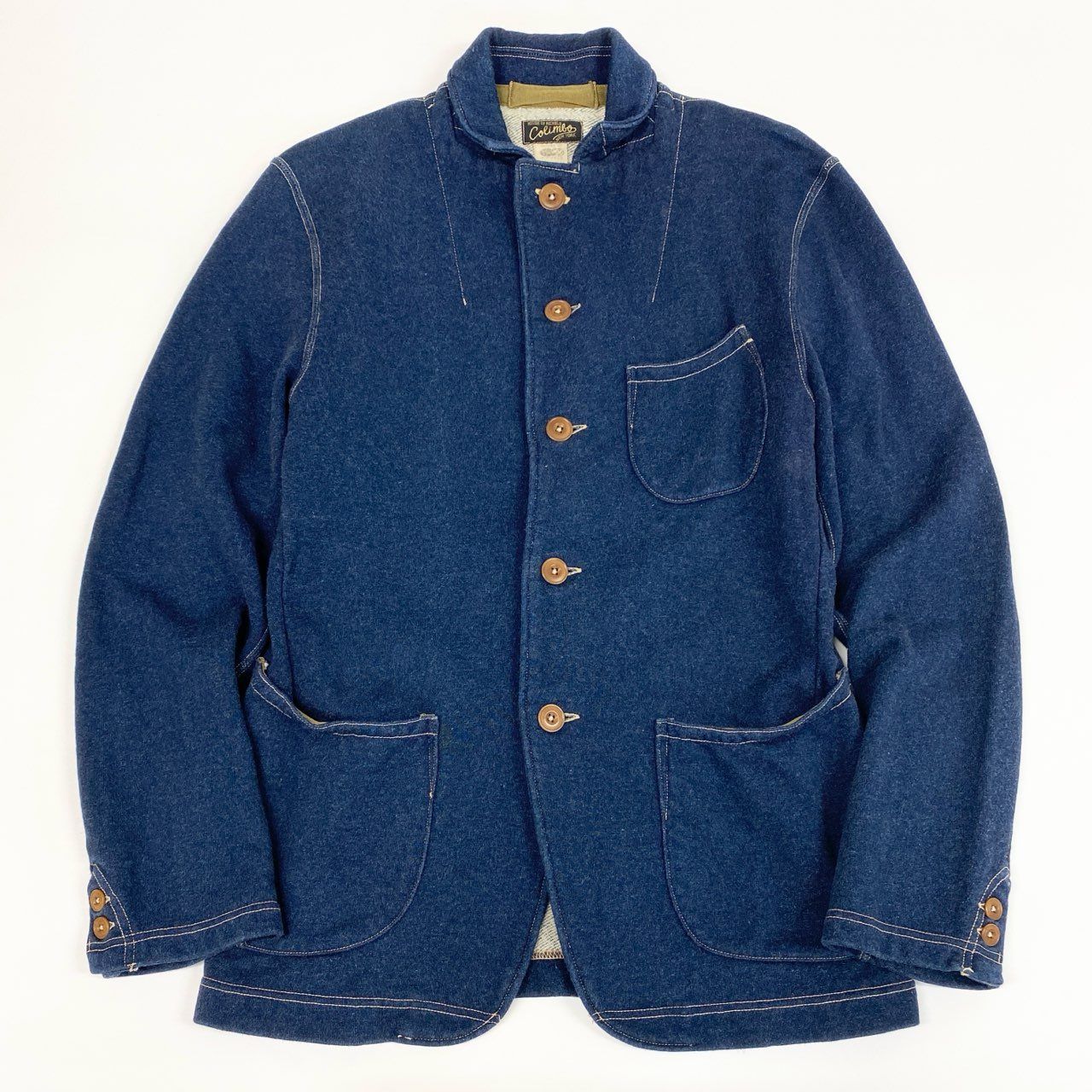 83i29 COLIMBO コリンボ ORIGINAL BELMONT PARK JACKET ベルモントパークジャケット スウェットジャケット Mサイズ インディゴ メンズo07t