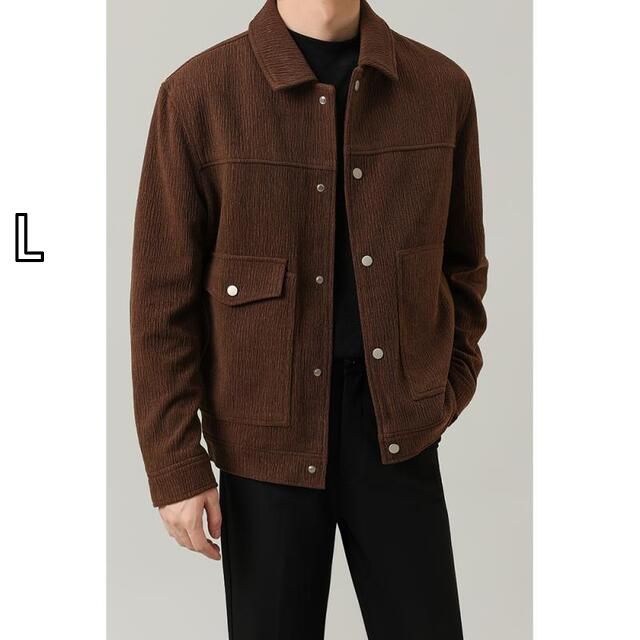 L 秋冬 コーデ メンズ 服 シンプル ファッション オシャレ 大人 かっこいい 大きいサイズ ストリート 紳士服 カジュアル ジャケット アウター 軽 スリム トップス ハイエンド