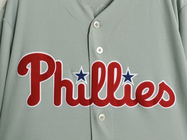 フィリーズ　サーモベース　M MLB オフィシャル TRUE FAN フィリーズ ベースボール シャツ メンズ L