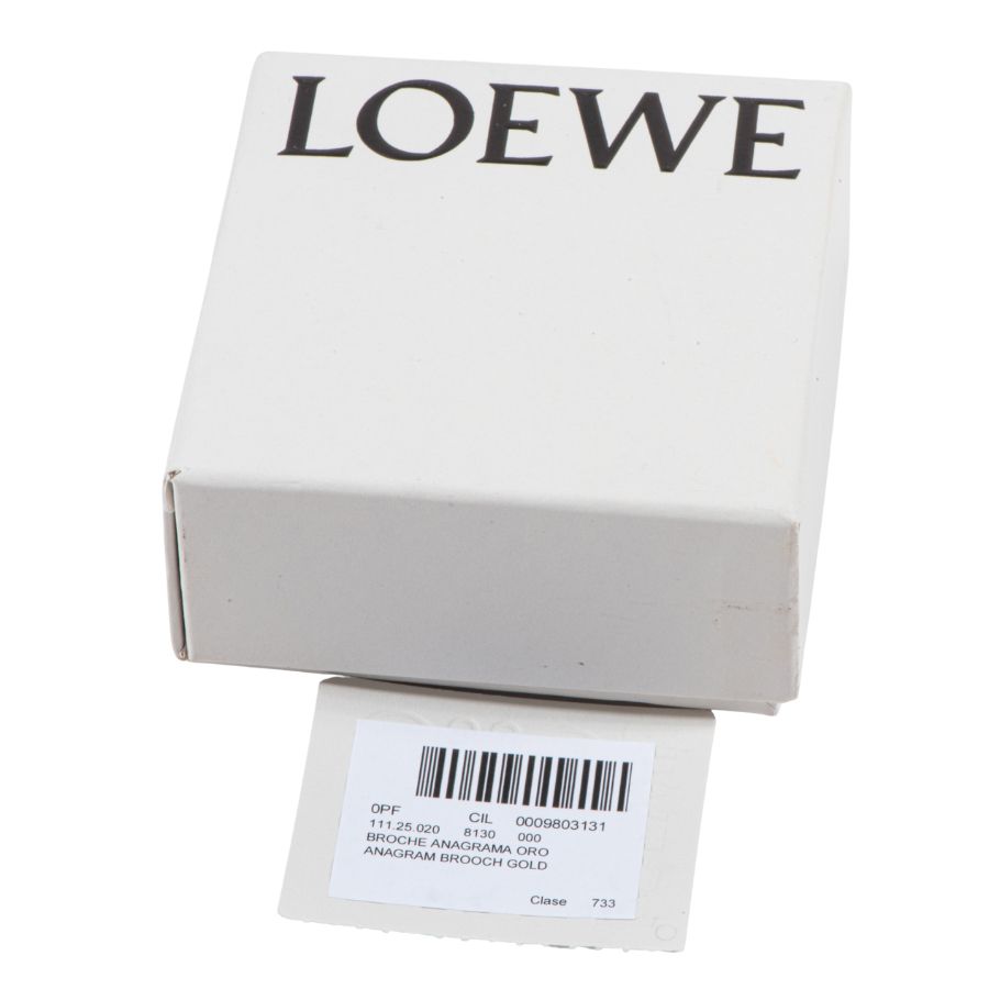 LOEWE ロエベ アナグラム 111.27.020 ブローチ ゴールド【中古  