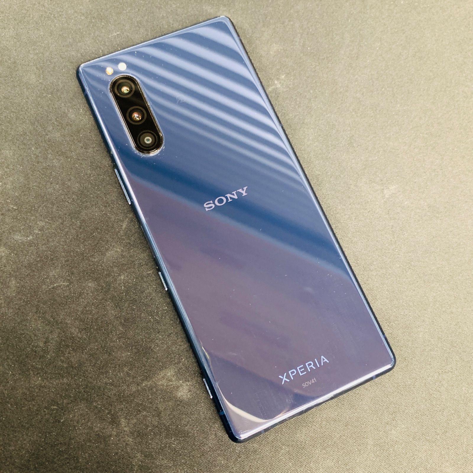 訳あり品】Xperia 5 auSIMロック解除済 64GB SOV41 ブルー - メルカリ