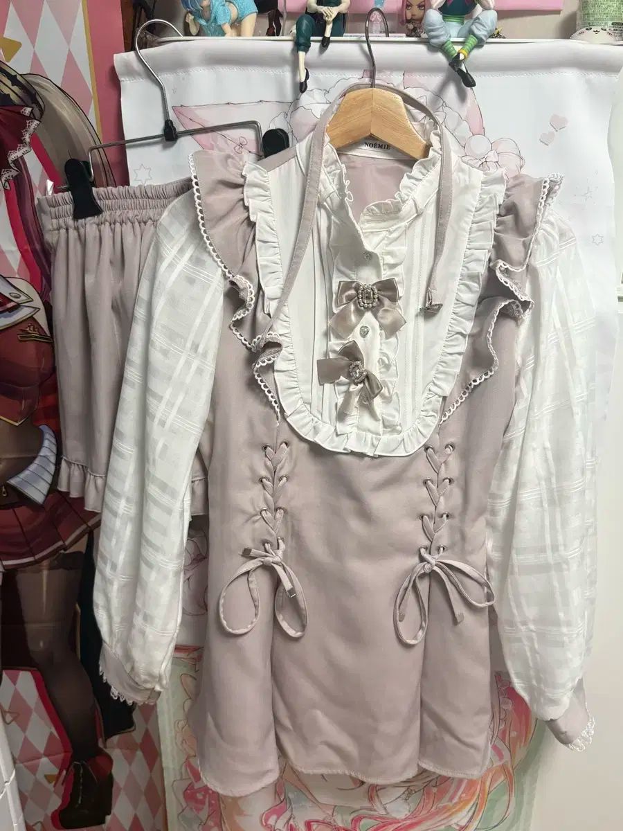 さきまるちゃん ハートチョーカーシアーチェックWスピンドル