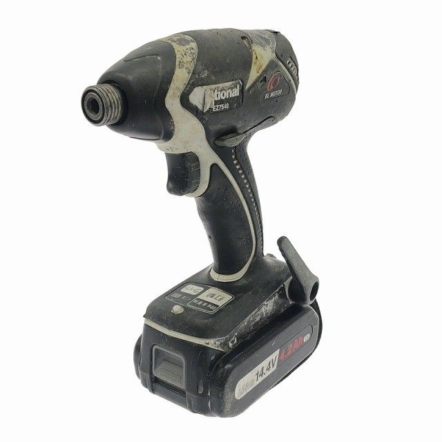 品 National ナショナル 14.4V 充電インパクトドライバー EZ7540 バッテリー2個 14.4V 3.0Ah コードレス 充電式 松下電工 116167