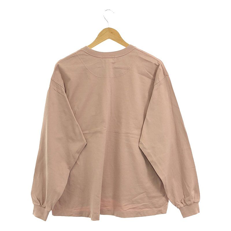 POLYPLOID / ポリプロイド | OVERSIZE LONGSLEEVE C オーバーサイズ ロングスリーブ カットソー ユニセックス | 1 | ピンク | レディース POLYPLOID (ポリプロイド) OVERSIZE LONGSLEEVE C / オーバー