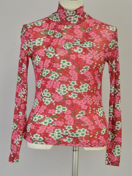 極美品❤️VIVIENNE TAM 長袖 ブラウス パワーネットシャツ 総柄 38 ヴィヴィアンタム VIVIENNE TAM シャツ/ブラウス パワーネット