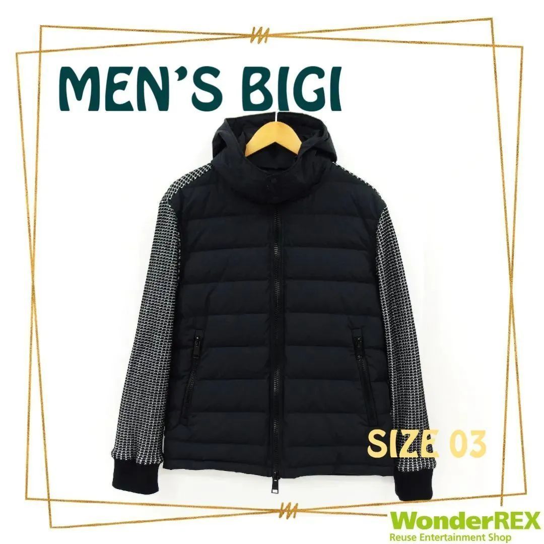 MEN'S BIGI ハイブリッド ブルゾン M0113FJM07 オニワッフル - メルカリ