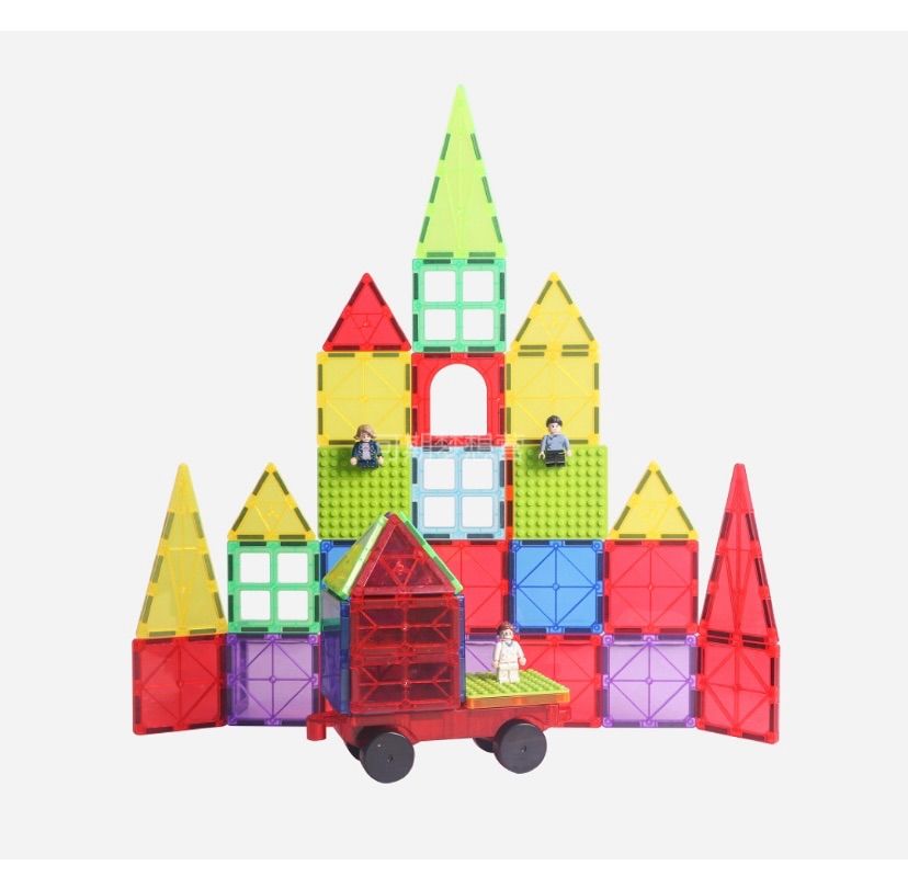 お得！2セット売り】【知恵ピタゴラス】202パーツ不思議な磁石でピタッ  