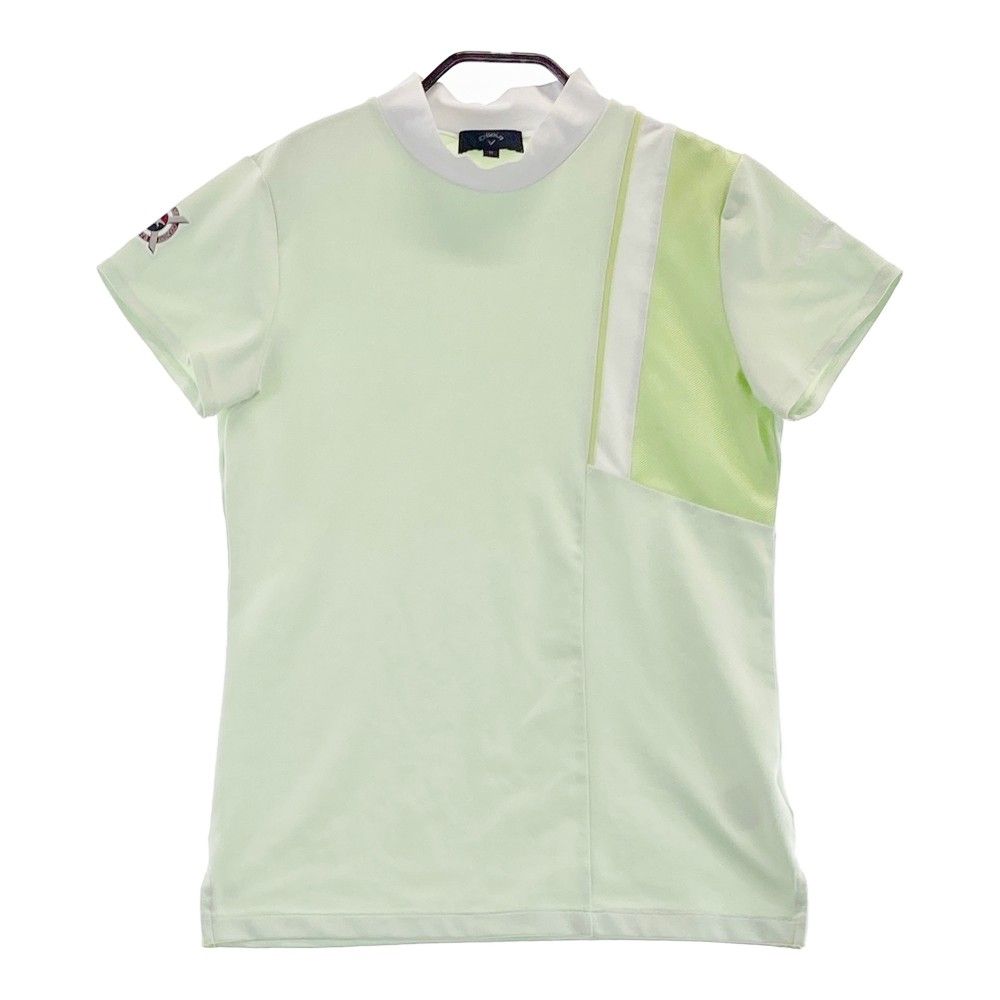 サイズ：M CALLAWAY キャロウェイ 2022年モデル ハイネック 半袖Tシャツ  グリーン系 [240101232941]# ゴルフウェア レディース ストスト