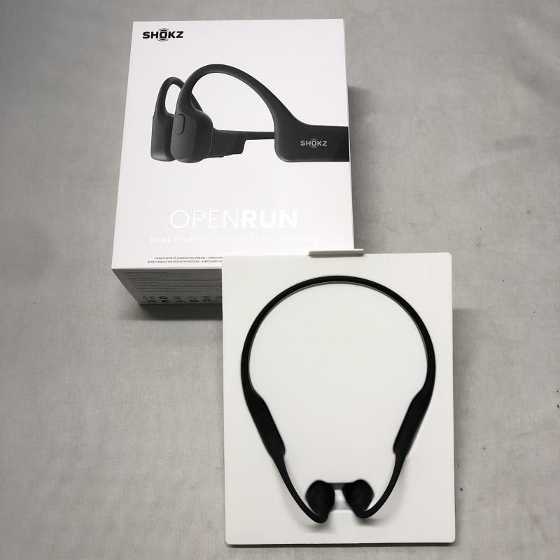 SHOKZ OPENRUN S803 骨伝導スポーツヘッドフォン BLACK SHOKZ OpenRun Black Wireless Open-Ear Headphones (S803-ST-BK-US
