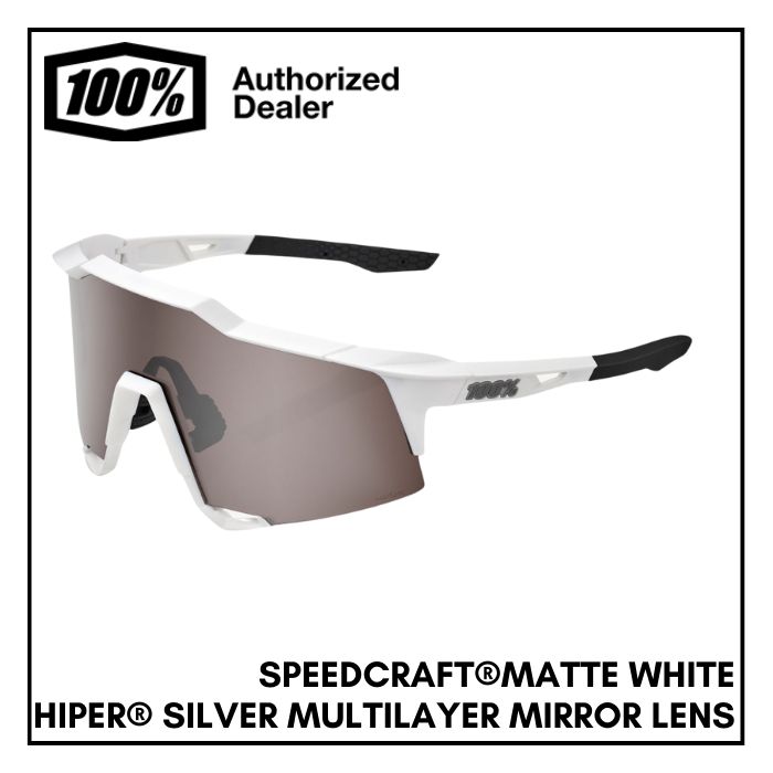 100% サングラス スピードクラフト SPEEDCRAFT® Matte White HiPER 