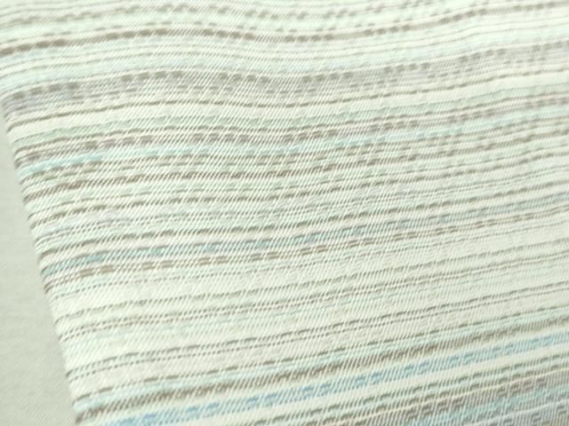平和屋本店□極上 夏物 薩摩花織 紬 花織瑠璃ぼかし 大迫織物謹製 証紙