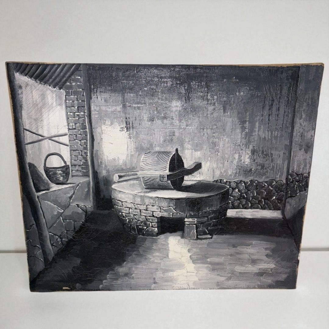 1点物!! モノクロ 中国美術 油彩画 コレクション 1900s