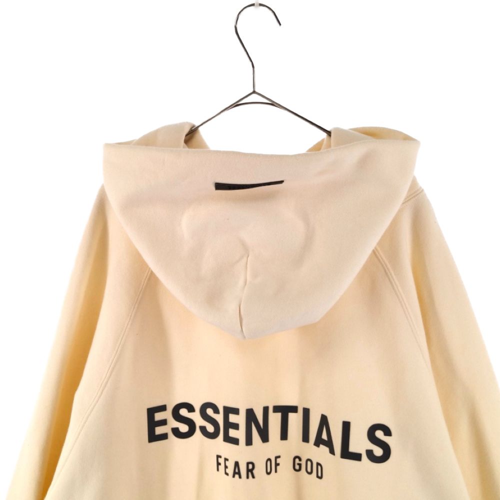 FOG Essentials (エフオージー エッセンシャルズ) Back Rubber Logo Pullover Hoodie バックラバーロゴ プリントスウェットプルオーバーパーカー アイボリー - メルカリ